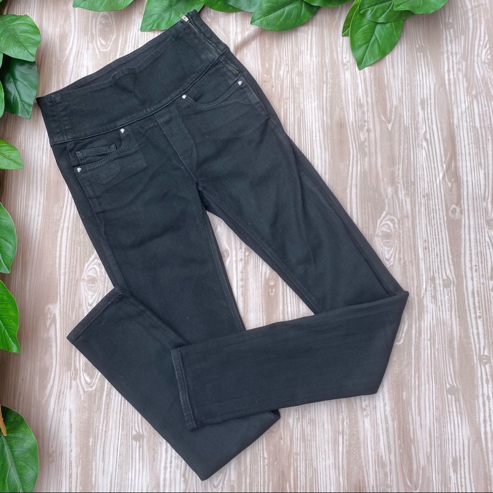 Spanx - The signature skinny - black coated leather look 26